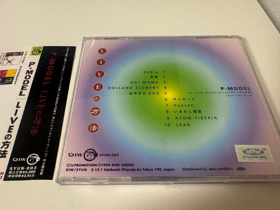 P-MODEL LIVEの方法 帯あり
