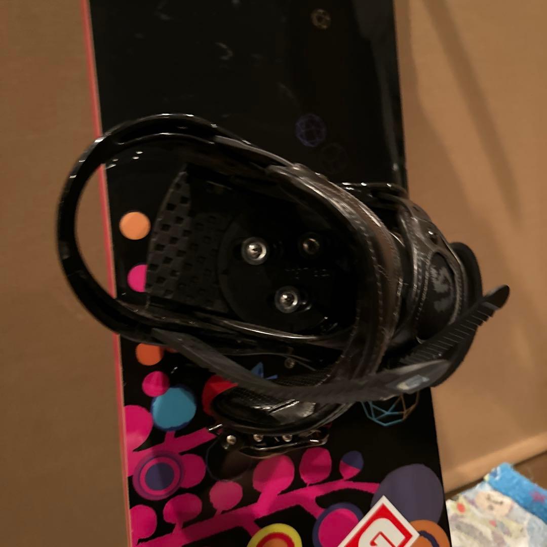 Burton スノーボード カラフルデザイン　ビンディング付き