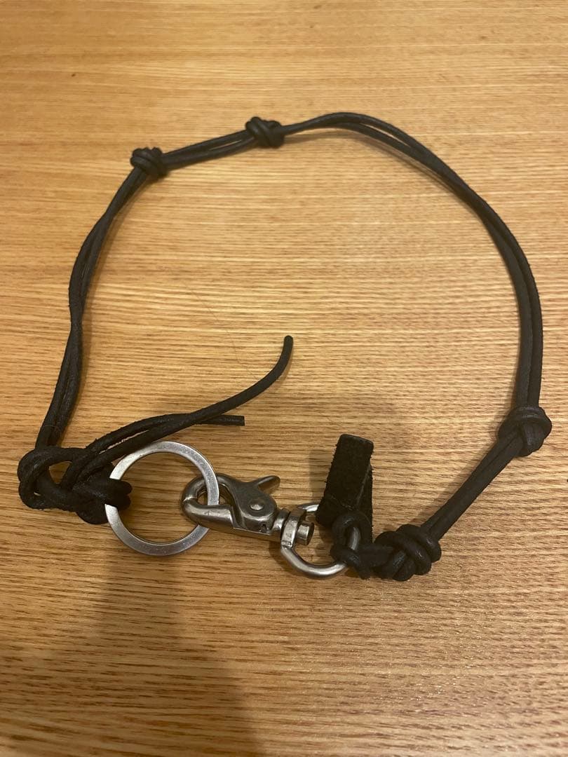 OUR LEGACY レザー ウォレットチェーン ブラック