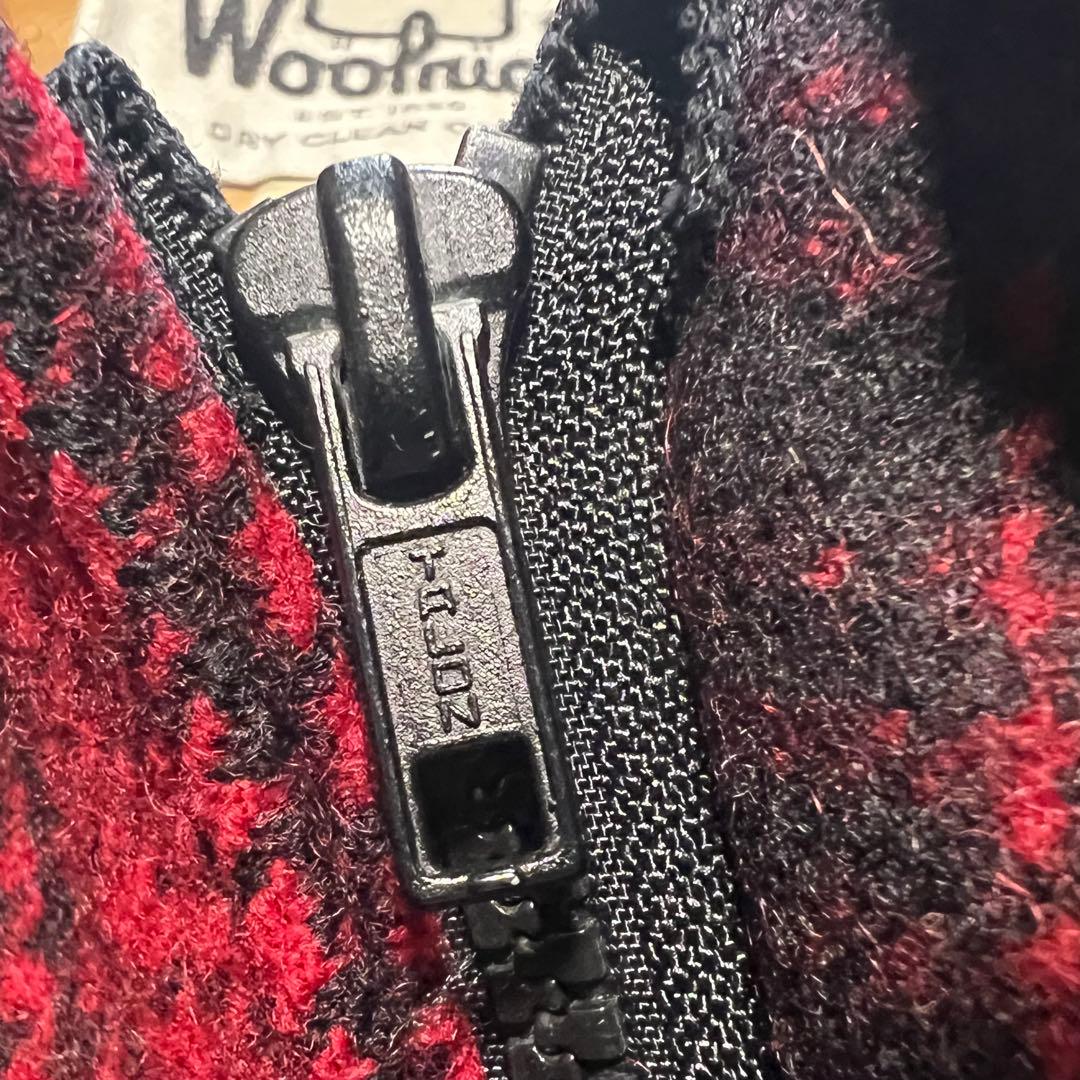 光 Woolrich バッファローチェックLウールハンティングジャケット