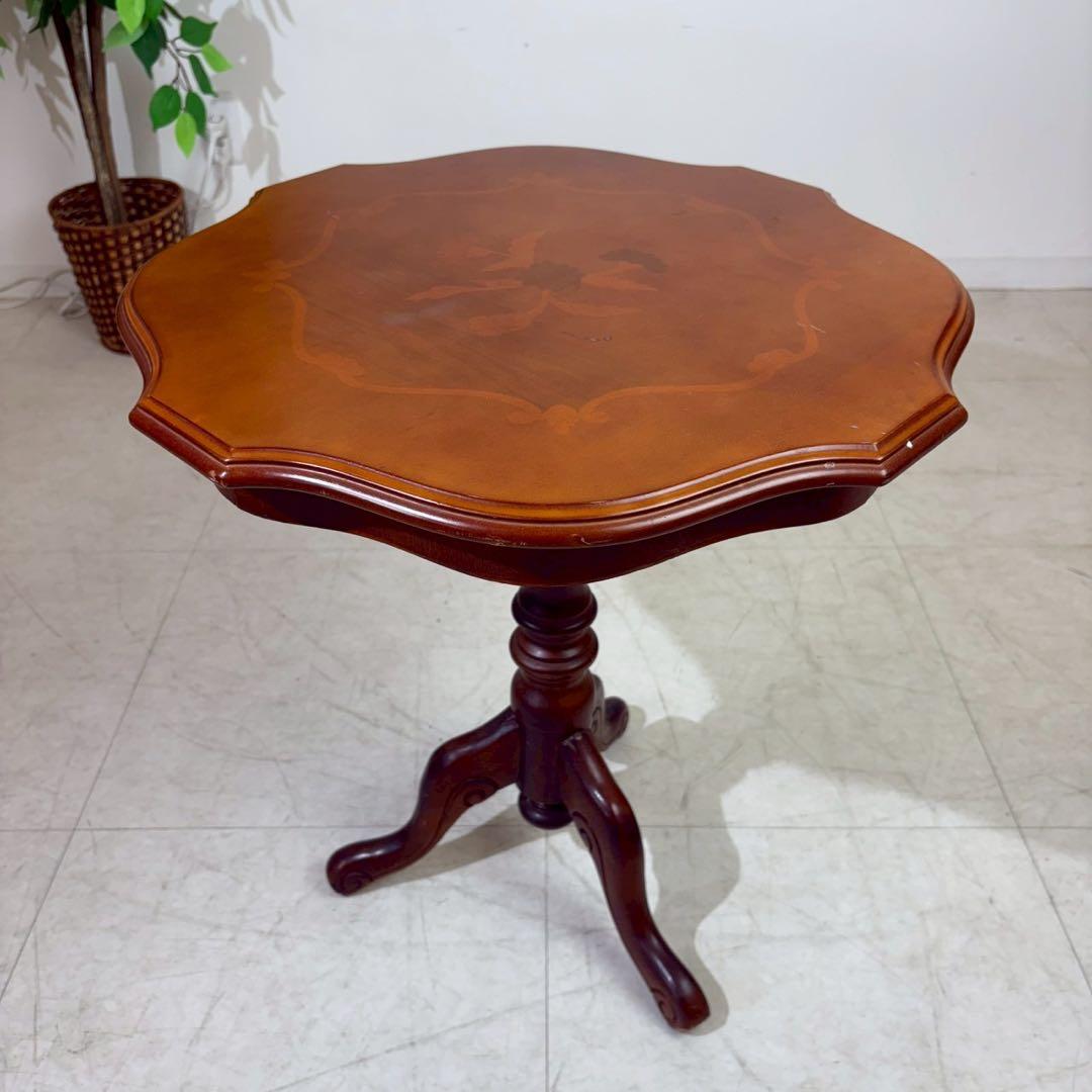 イタリア製　アンティーク調　ティーテーブル　コーヒーテーブル　サイドテーブル