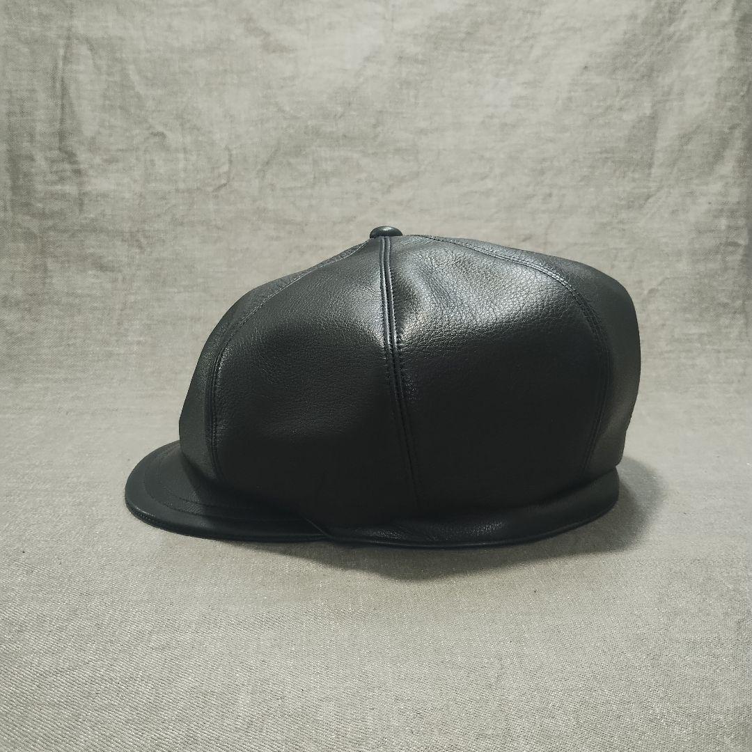 レザーキャスケット　本革　M〜L　訳あり　c014