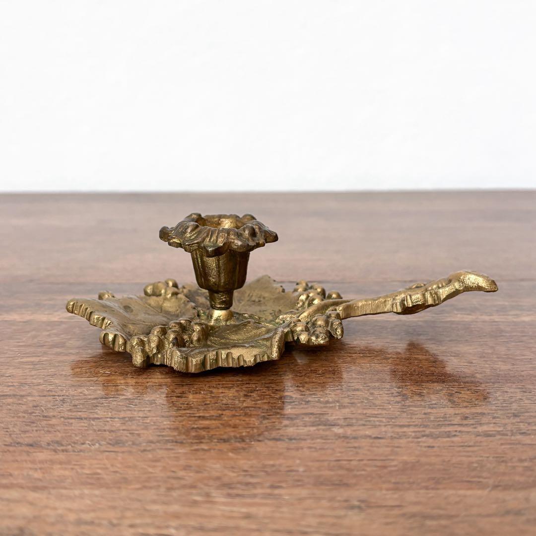 【ドイツ 真鍮製の葡萄キャンドルスタンド】ヴィンテージ