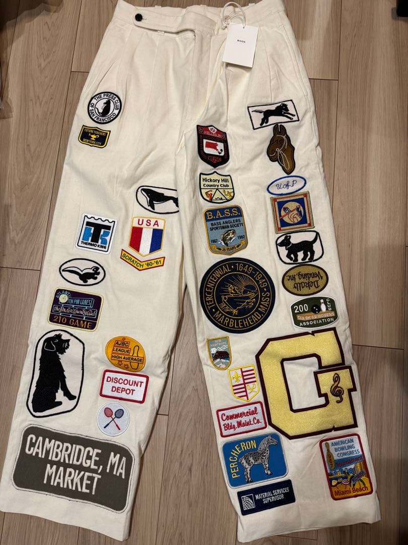 bode cambridge patch trousers ボーディー