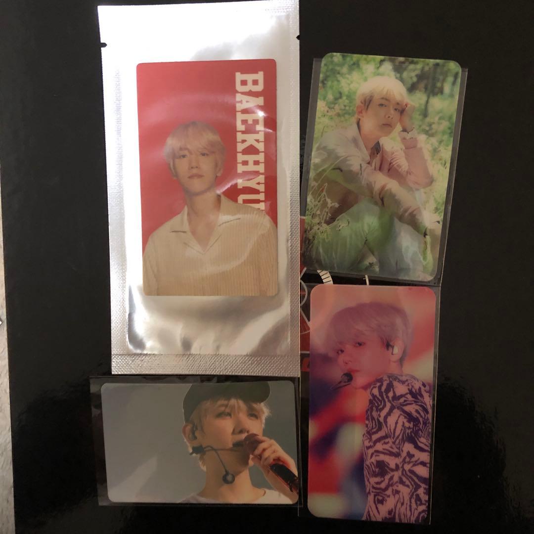 EXO ベッキョン トレカ クリアしおり セット
