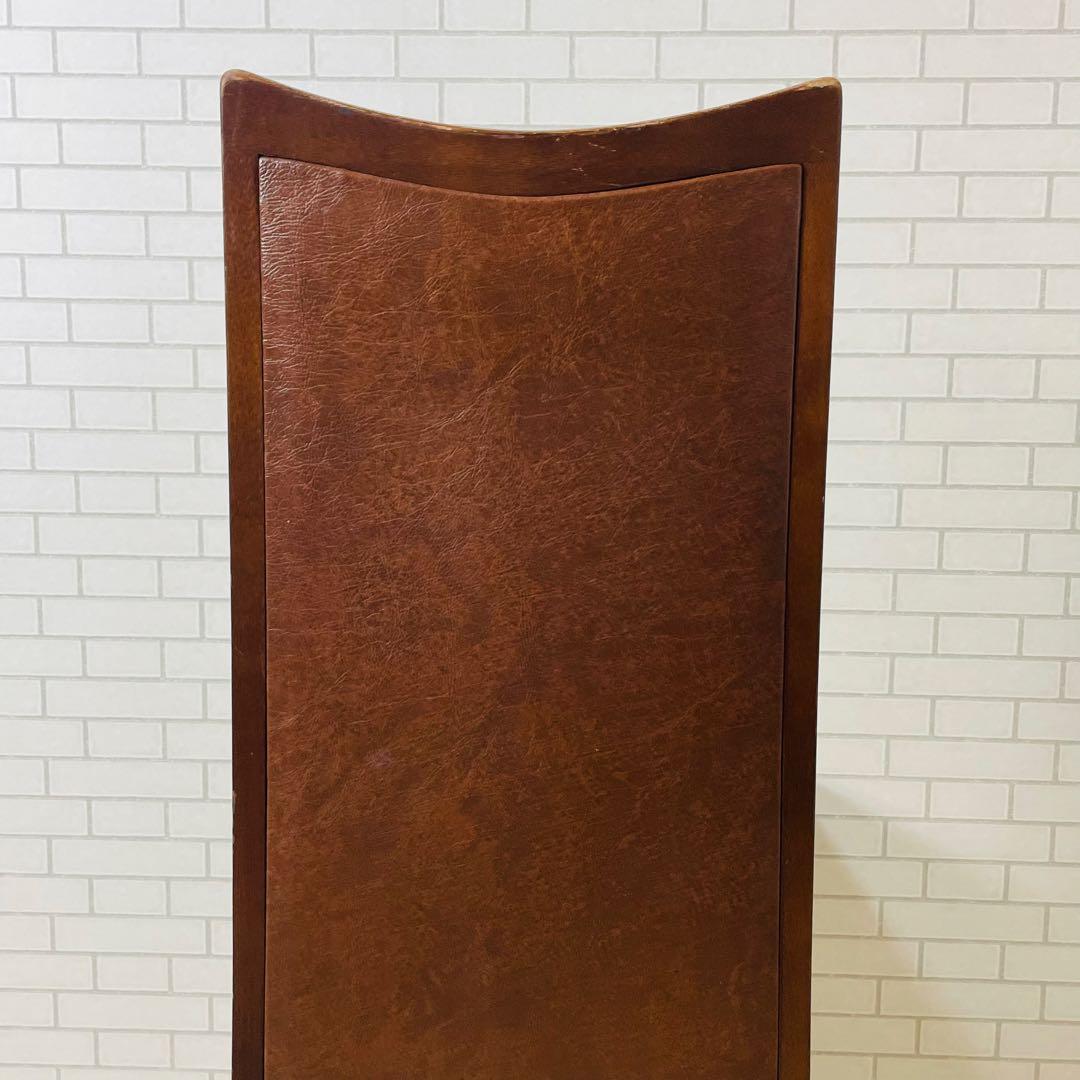 maruni マル二木工 ブラウン ダイニングチェア 鋲打ち 貴族 ベルサイユ