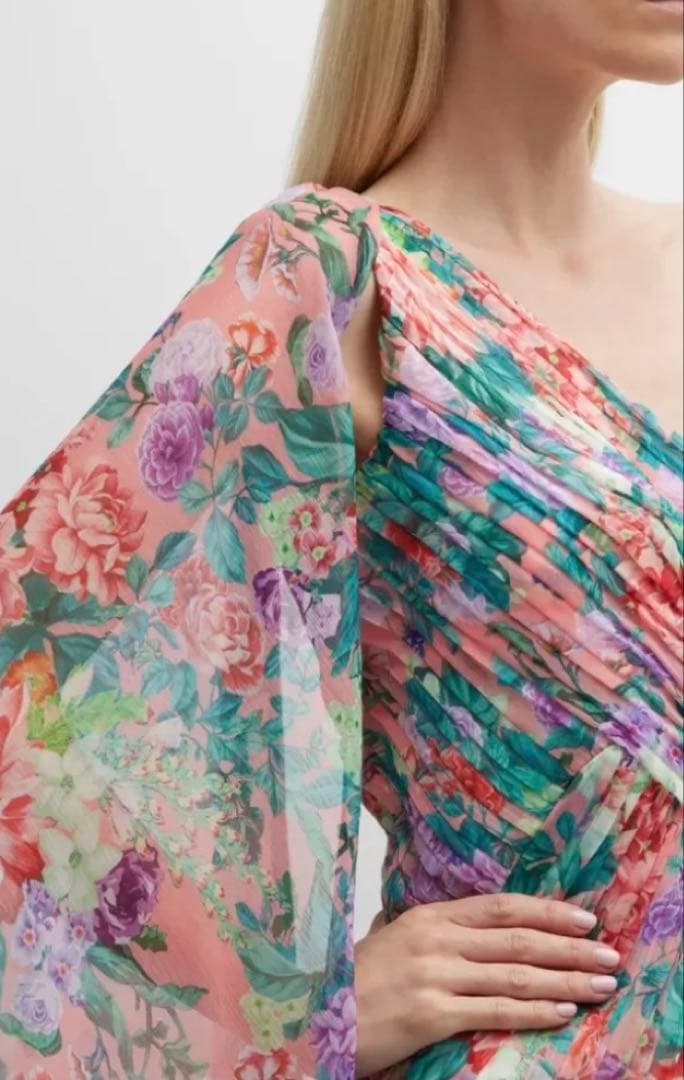 新品タグ付き　タダシショージ　ワンショルダー　ロンドレス　US8