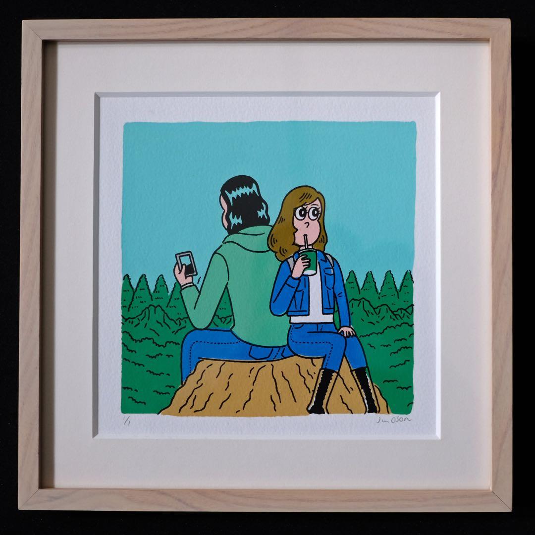 Jun Oson シルクスクリーン 限定版 個展