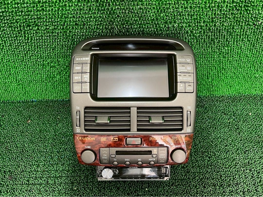 ucf31 セルシオ　30 後期　マルチナビ　ユニット　希少ウッドステッカー付き