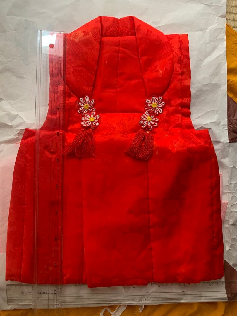 七五三 3歳女の子　着物セット 赤 花柄