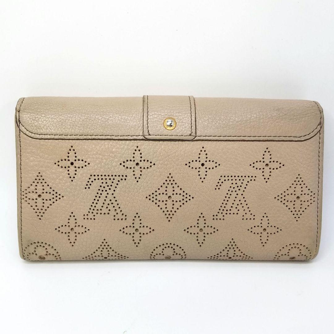 ルイヴィトン ポルトフォイユ イリス マヒナ レザー ベージュ サーブル