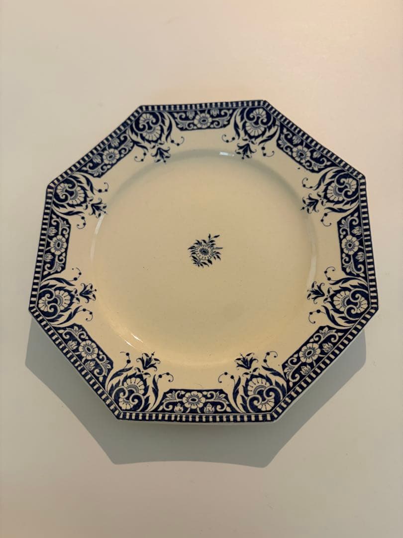 サルグミンヌSINCENY アンティークプレート　オクトゴナル　フランス