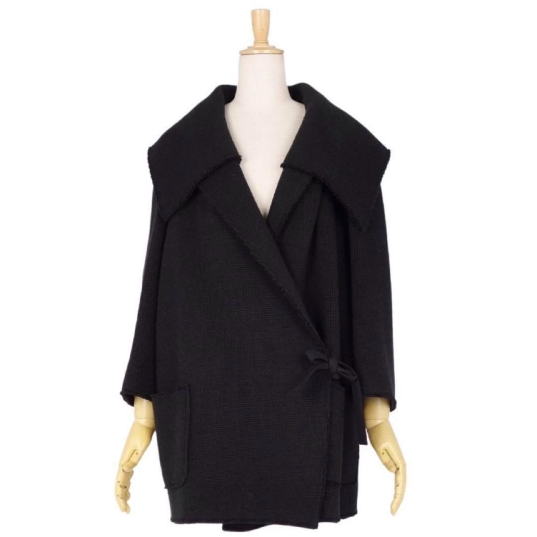 【極美品】ドルチェアンドガッパーナ ドルガバ ニットコート 大きな襟 イタリア製