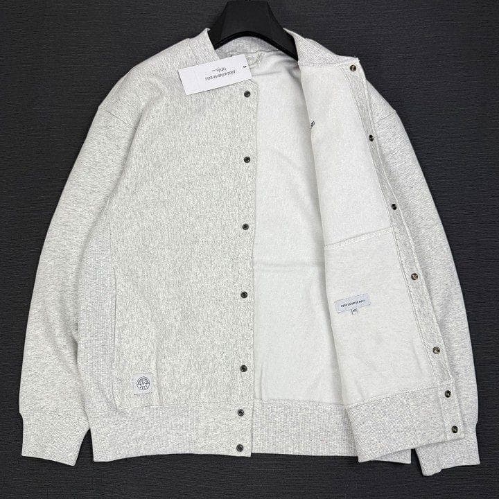 新品 ナノユニバース ゴルフ 裏起毛 スウェット ブルゾン スナップボタン XL