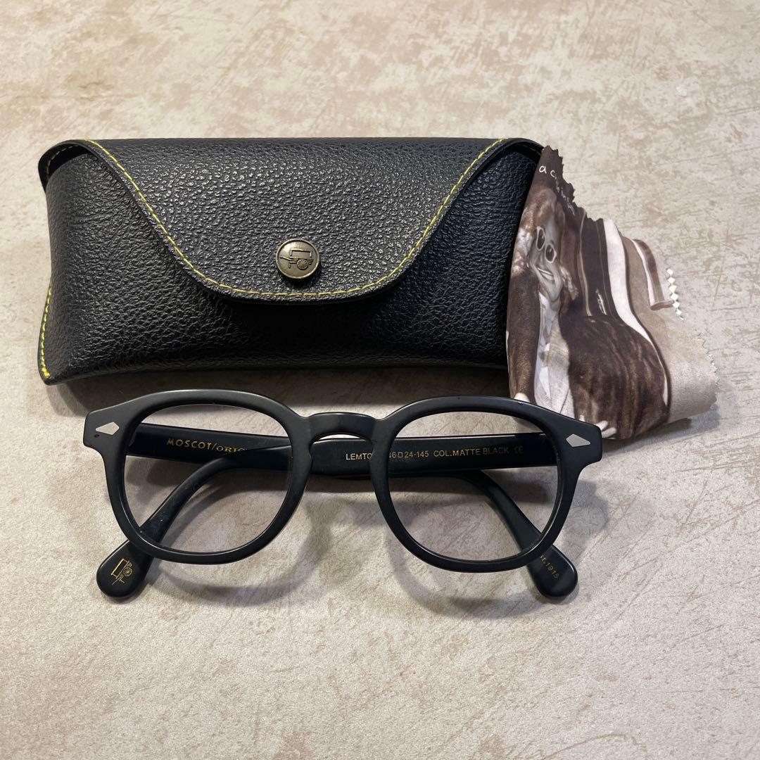 【即購入歓迎】モスコット レムトッシュ 46 マットブラック ライトグレーレンズ