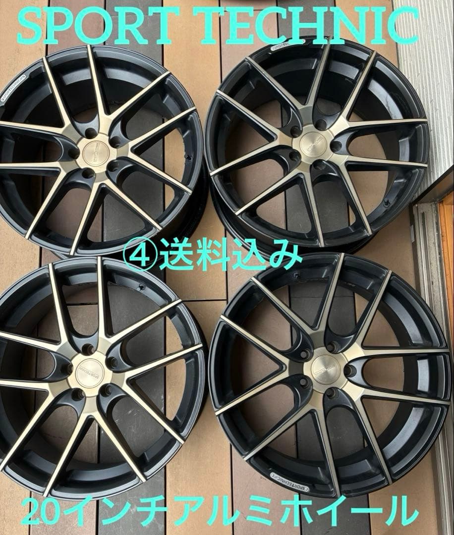 ヒデ‼️【入手困難】スポーツテクニック　マッドブラック　20インチホイール④