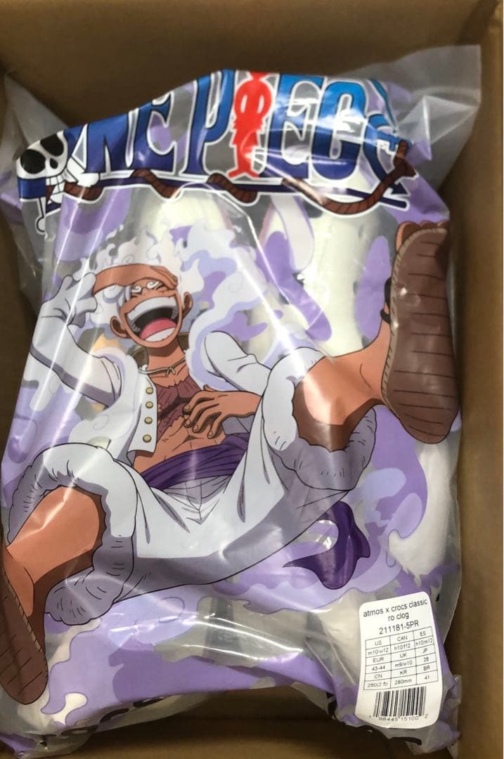 靴 ONE PIECE x atmos x Crocs \