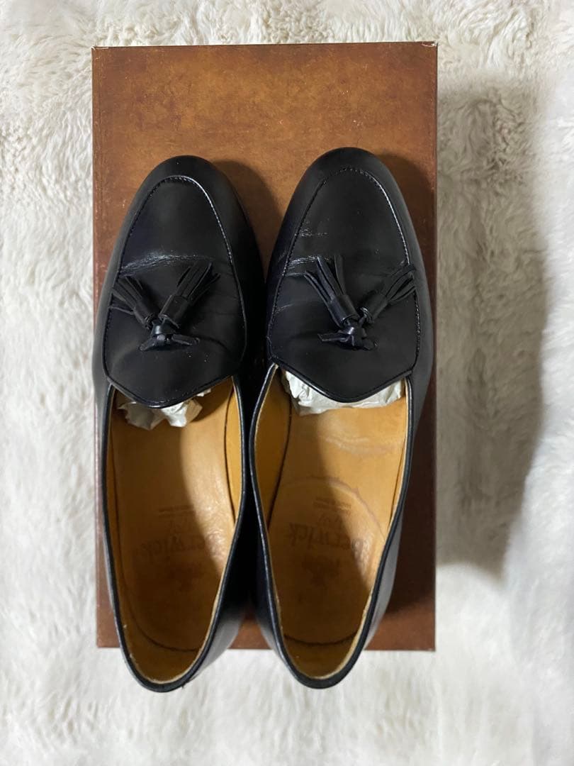 タイムセールBerwick ブラック タッセルローファー39