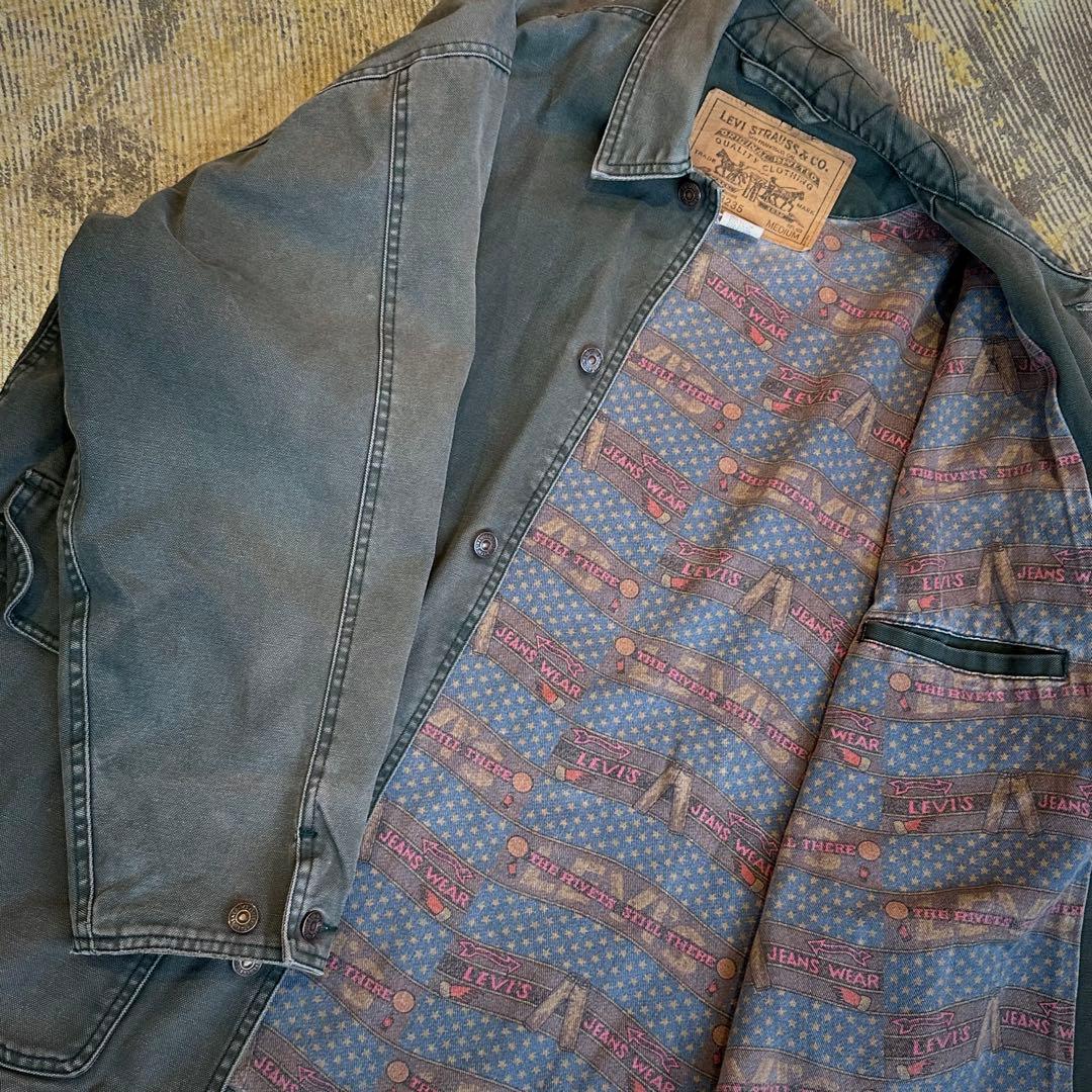 希少 リーバイス ダックジャケット モスグリーン ビンテージ M