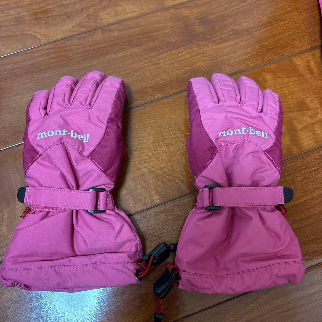 モンベル　スノーブーツ 手袋　nima スキーウェア　キッズ　長さ調整可能