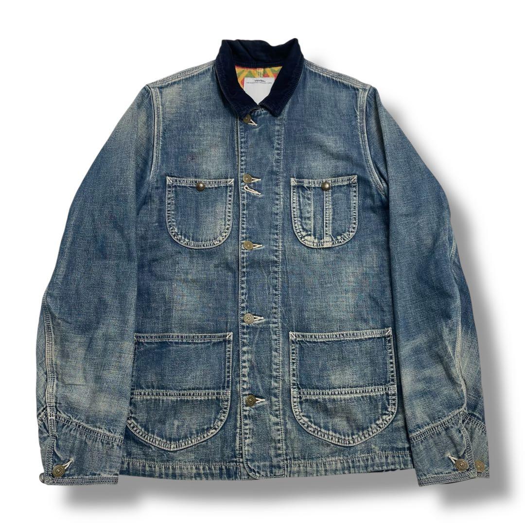 【初期】Visvim ビズビム ブランケット デニム カバーオール ジャケット