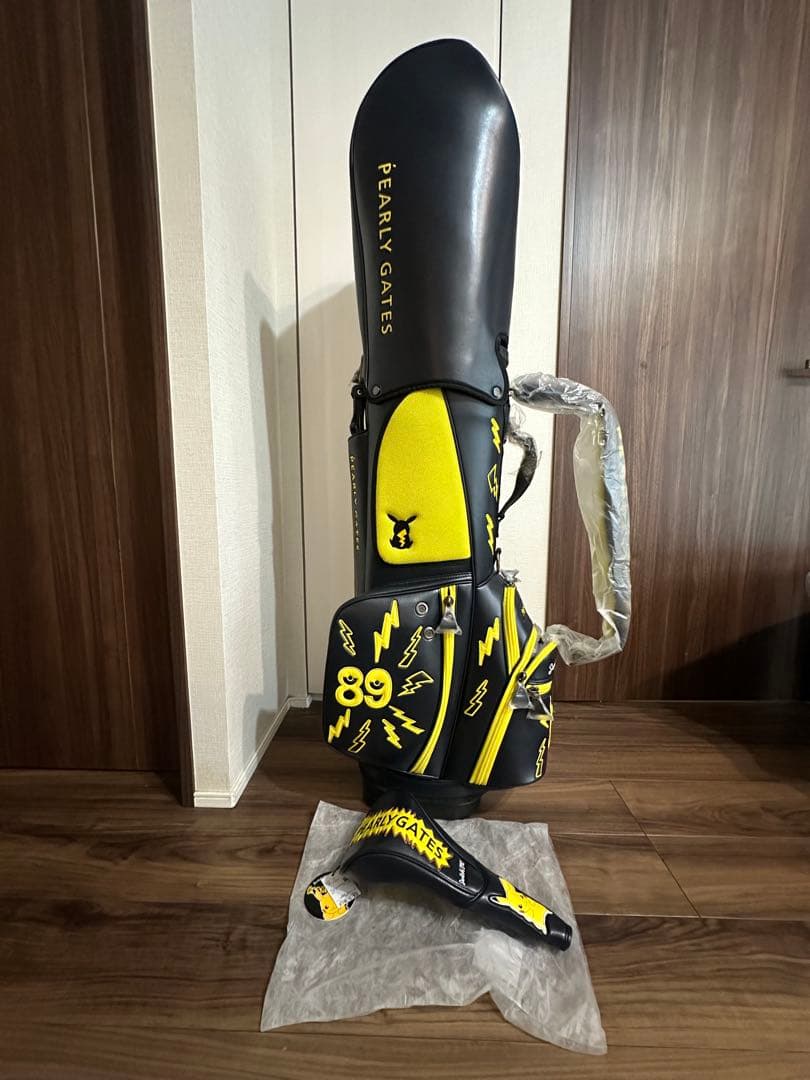 メ*♂様 PEARLY GATES ゴルフバッグ 89 黒/黄色