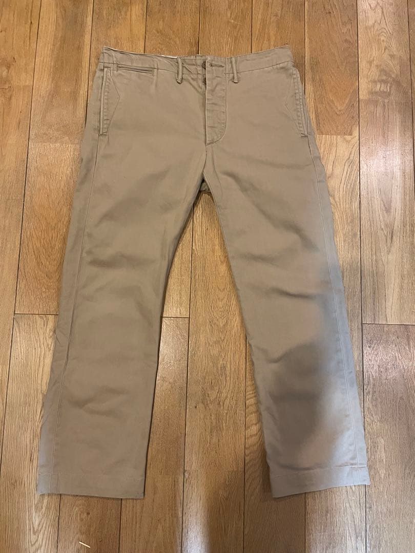 ダブルアールエル RRL オフィサーチノトラウザーズ チノパン