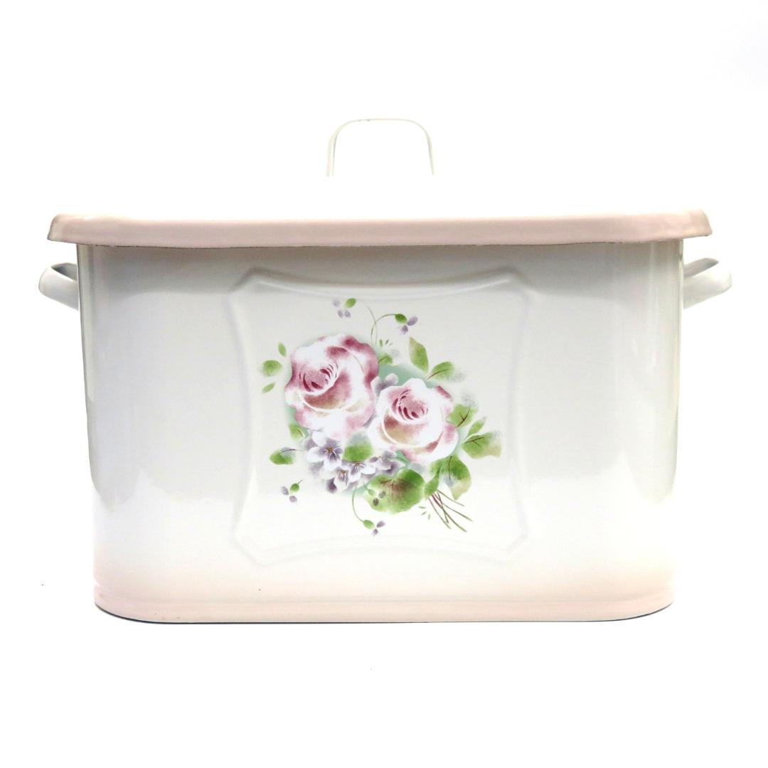 IMANE イマン オデット スクエアストッカー ホーロー 　ワイド　29ｃｍ