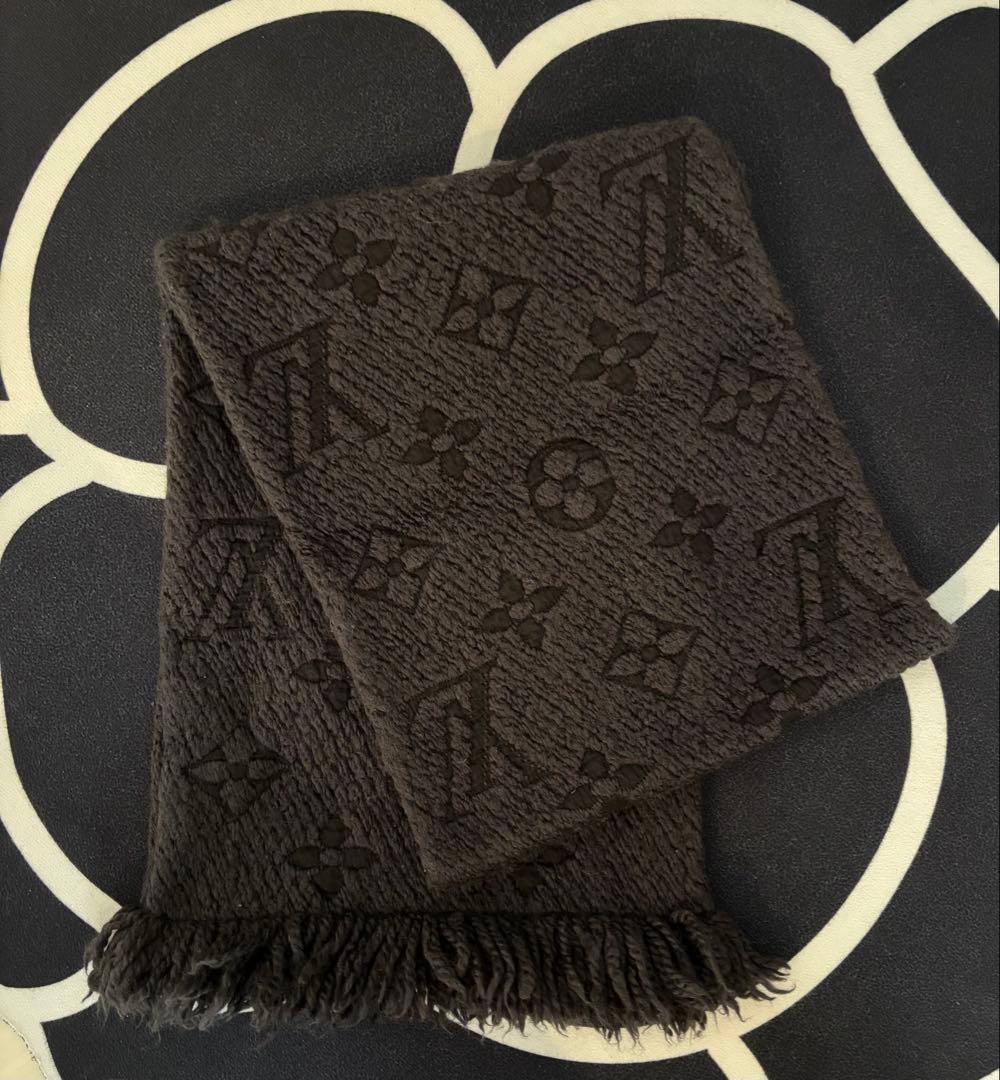 ルイヴィトン　マフラー　ダークグレー