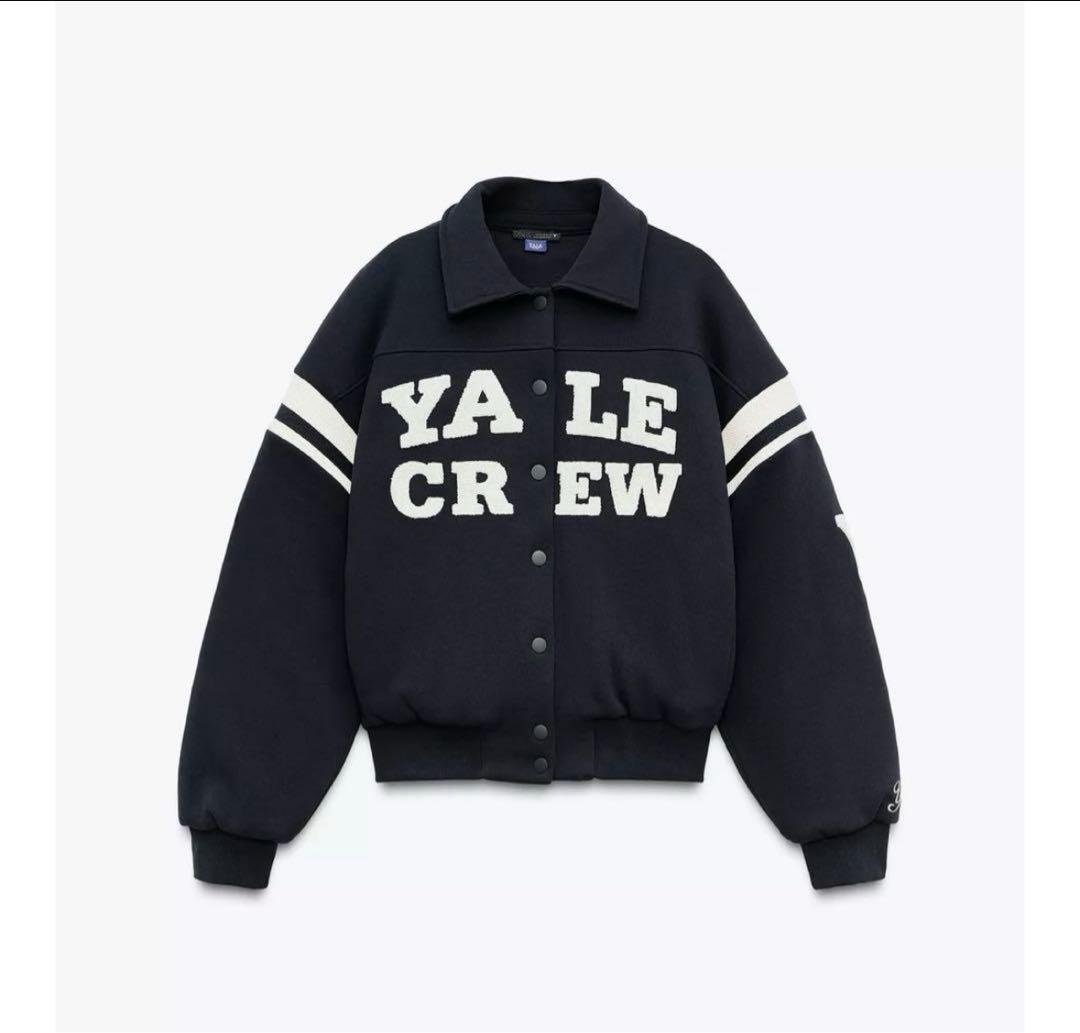 ZARA ザラ　YALE キルティングジャケット スタジャン