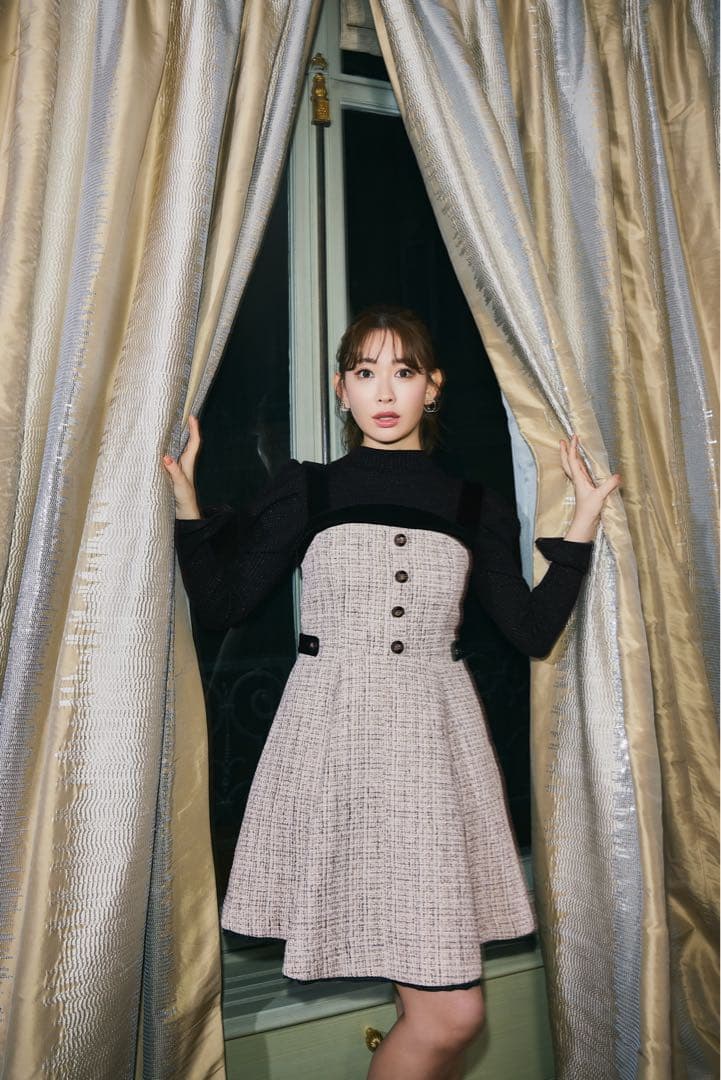 ワンピース Margaux Tweed Mini Dress Petal S