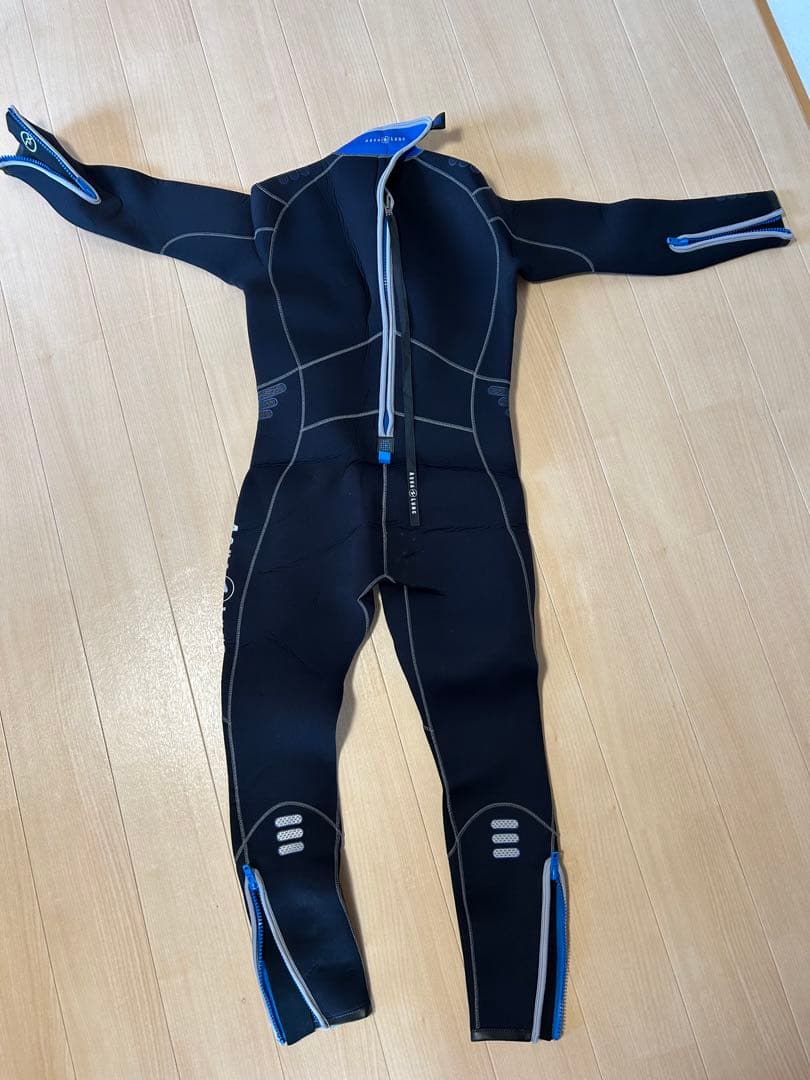 【美品】アクアラング 5.5mm ウェットスーツ メンズ XLサイズ 3点セット