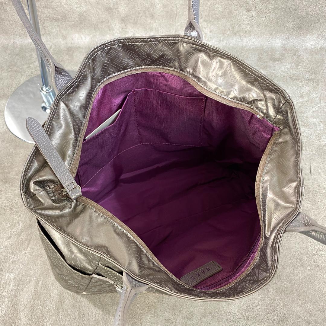 【未使用】 DAKS ダックス ナイロン & 牛革 日本製 トートバッグ