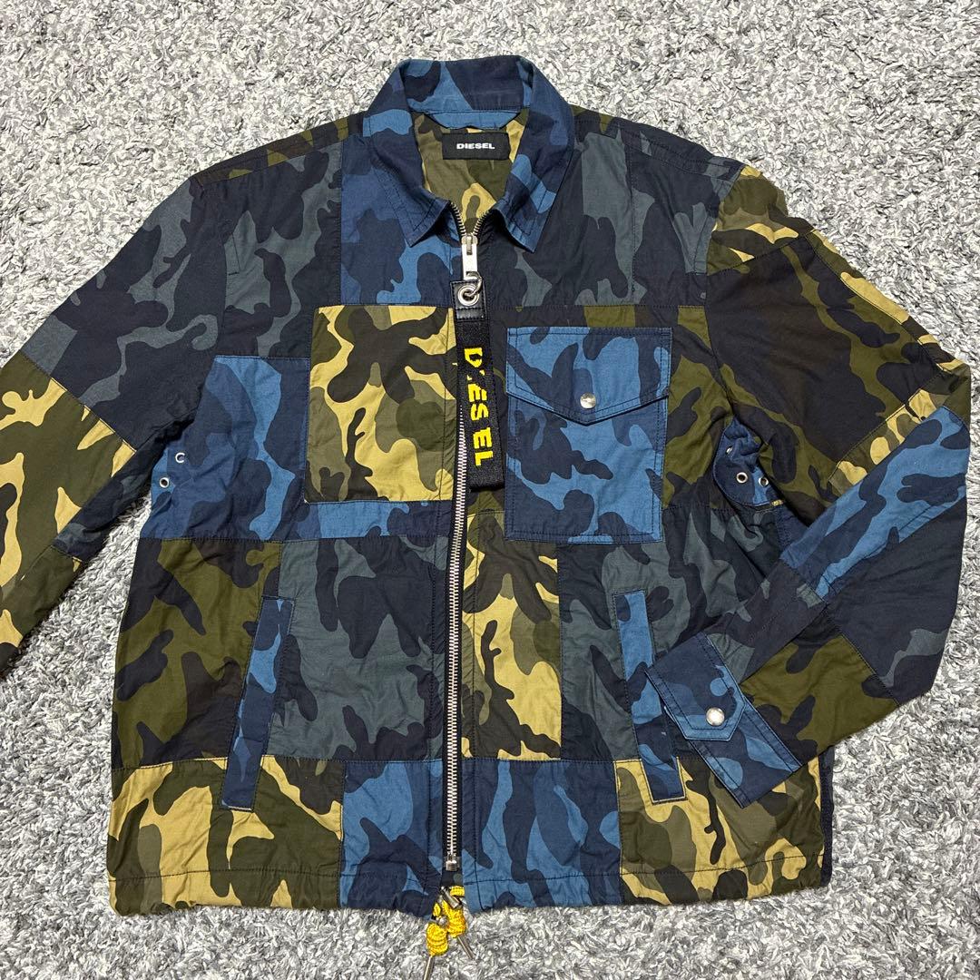 DIESEL パッチワーク迷彩ミリタリージャケット