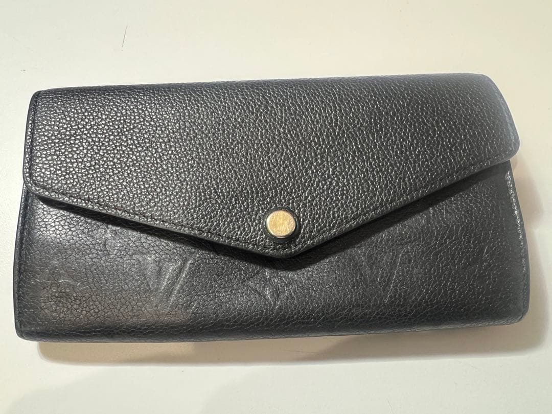 LOUIS VUITTON ブラックレザー 長財布