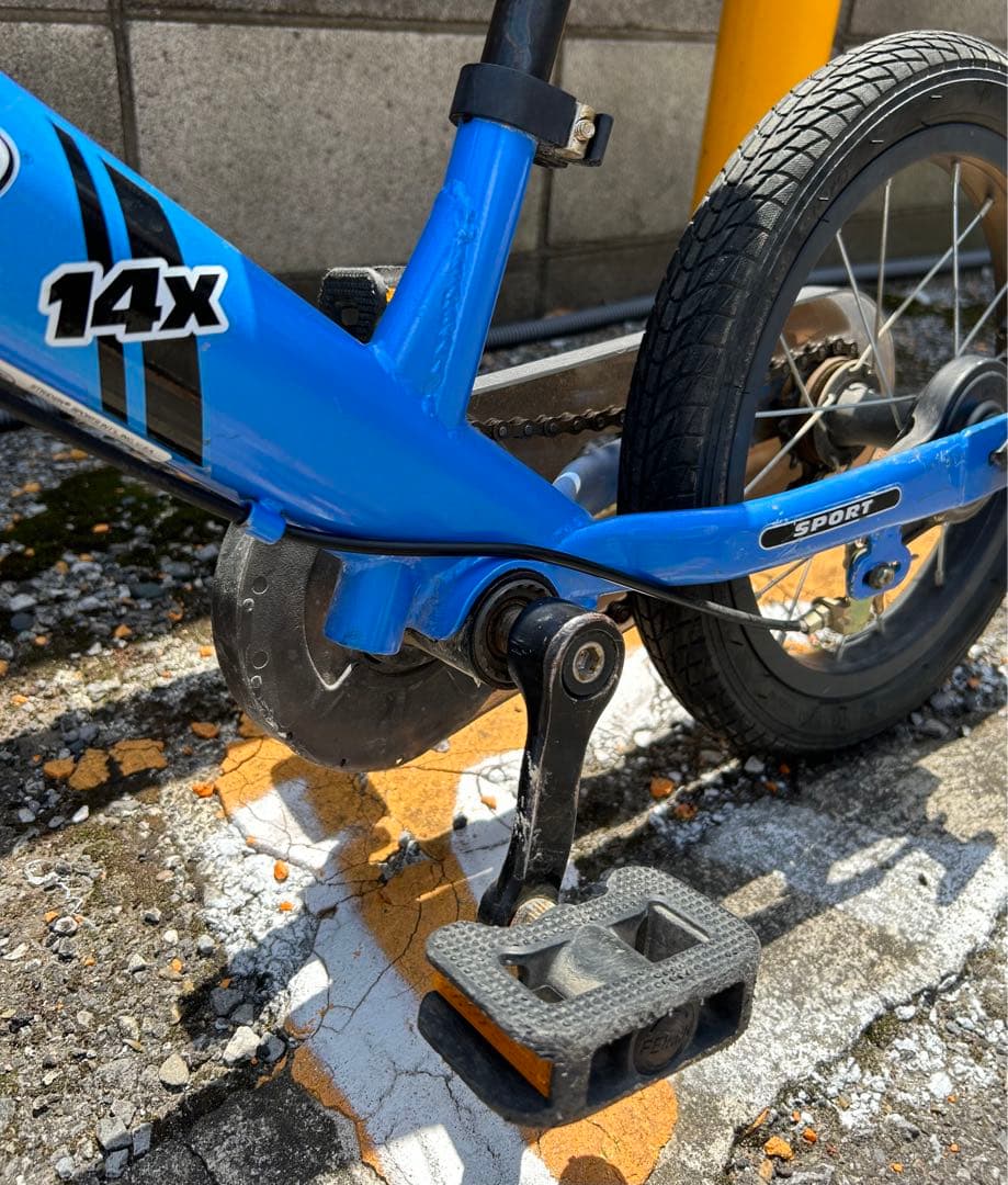 STRIDER 14x 青色 付属品付き キッズバイク