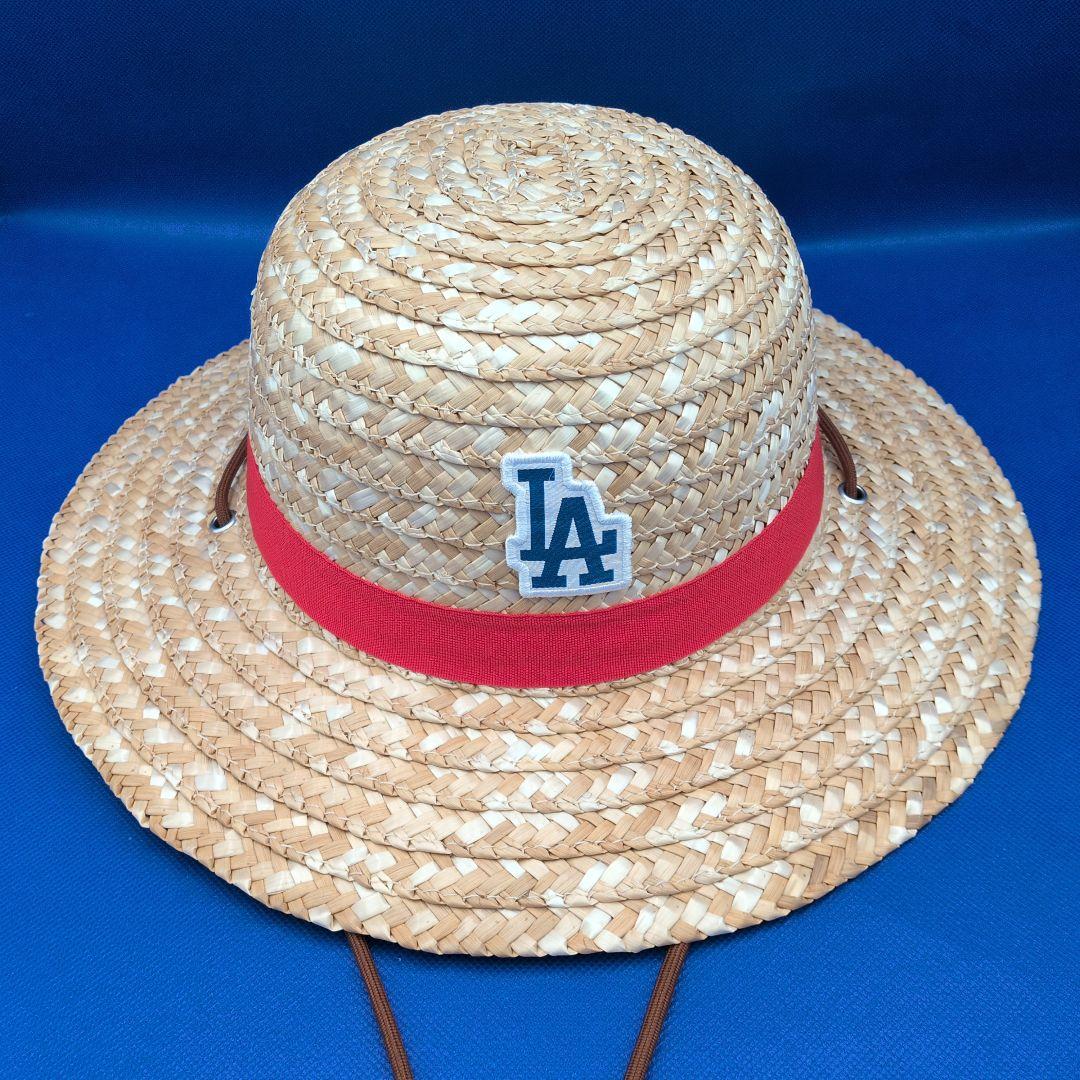 ★球場配布★ワンピース ルフィ×ドジャース コラボ麦わら帽子