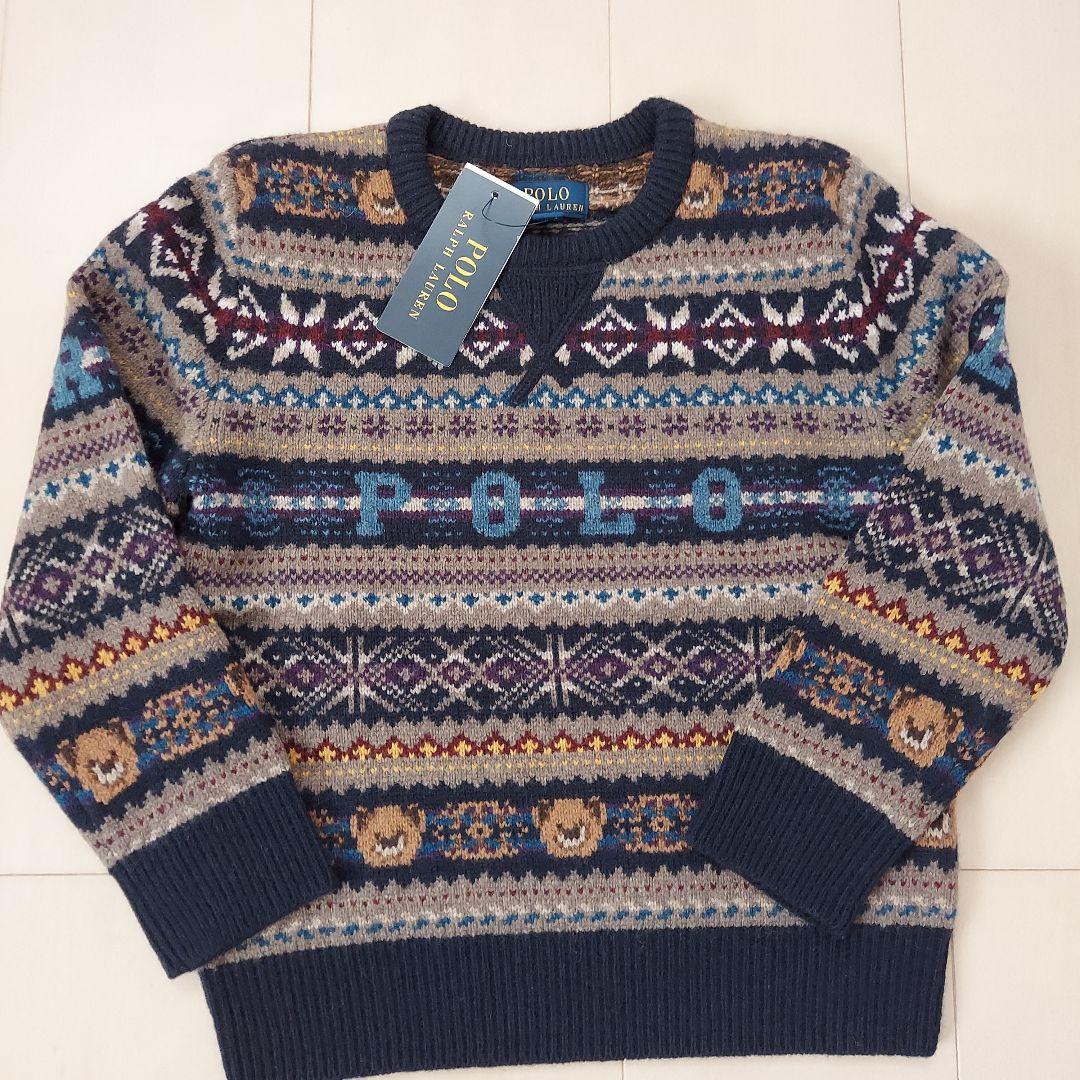 aiueo！ラルフローレンベアニット未使用120