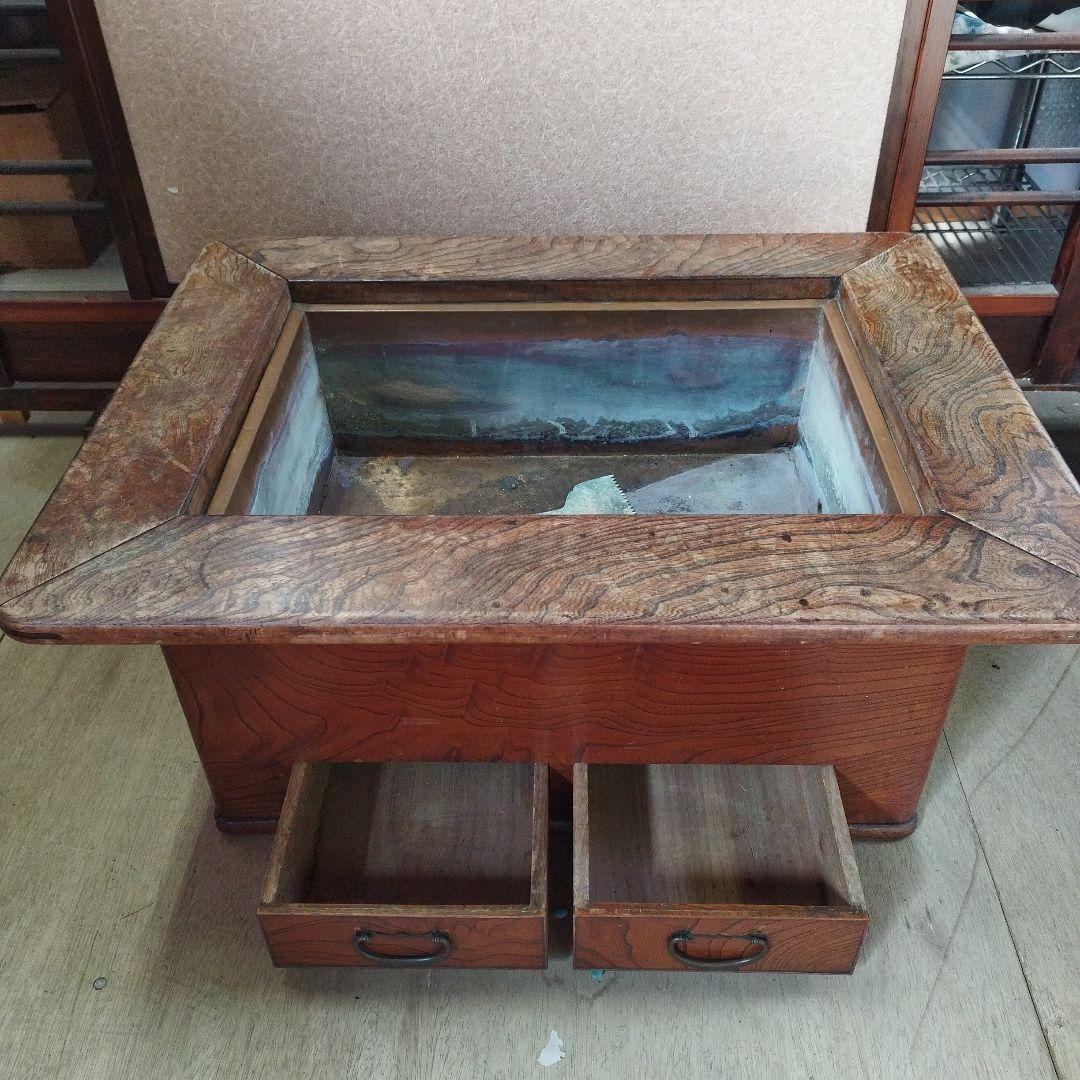 囲炉裏　火鉢　アンティーク　古民具　古民家　レトロ