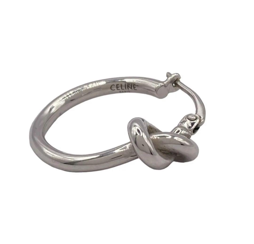 CELINE シルバー ノットデザイン ピアス(片耳用)