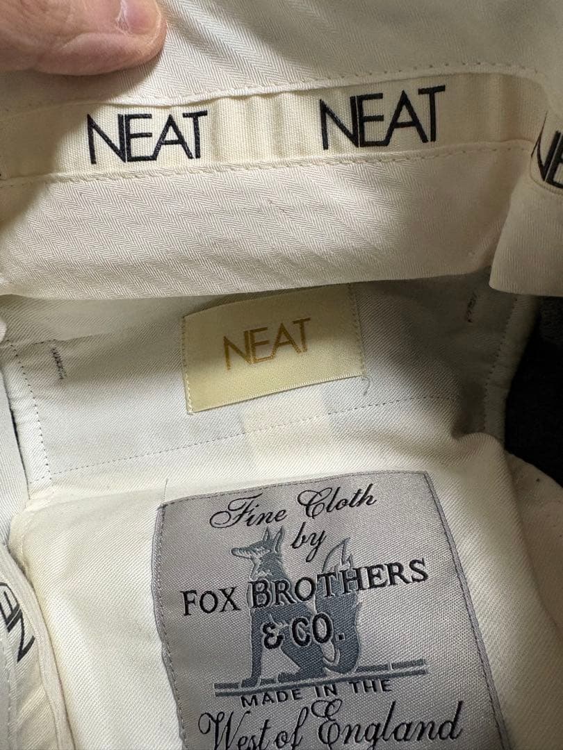 Neat FOX BROTHERS Flannel テーパードパンツ　ウール