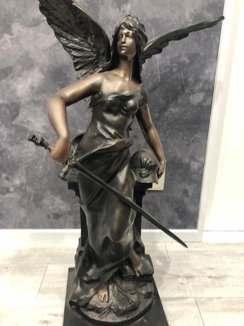 ブロンズ像　木彫　マルスの女神　最終価額