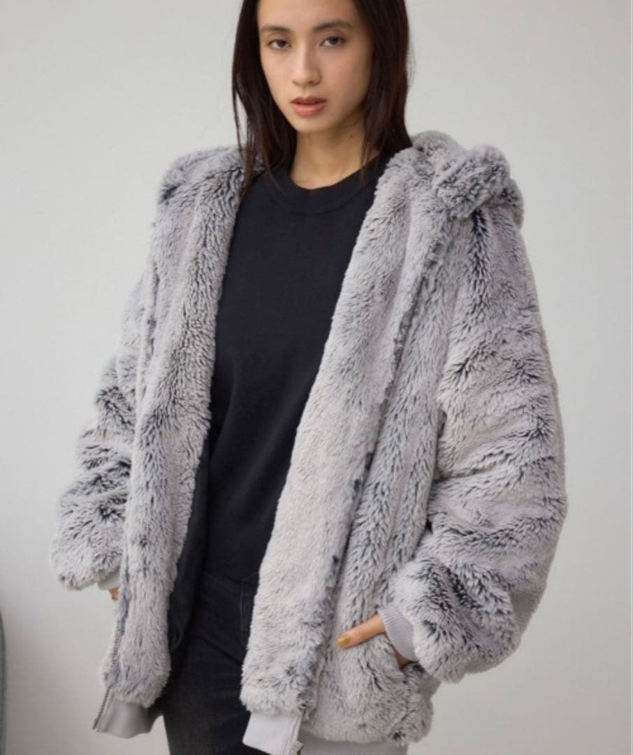 AZUL アズール フェイクファーブルゾン マウジー レディースメンズ