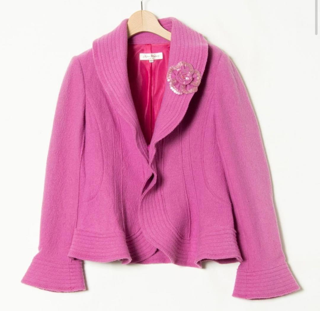 価格3万円程●Super Beauty ジャケット コサージュ付き L相当