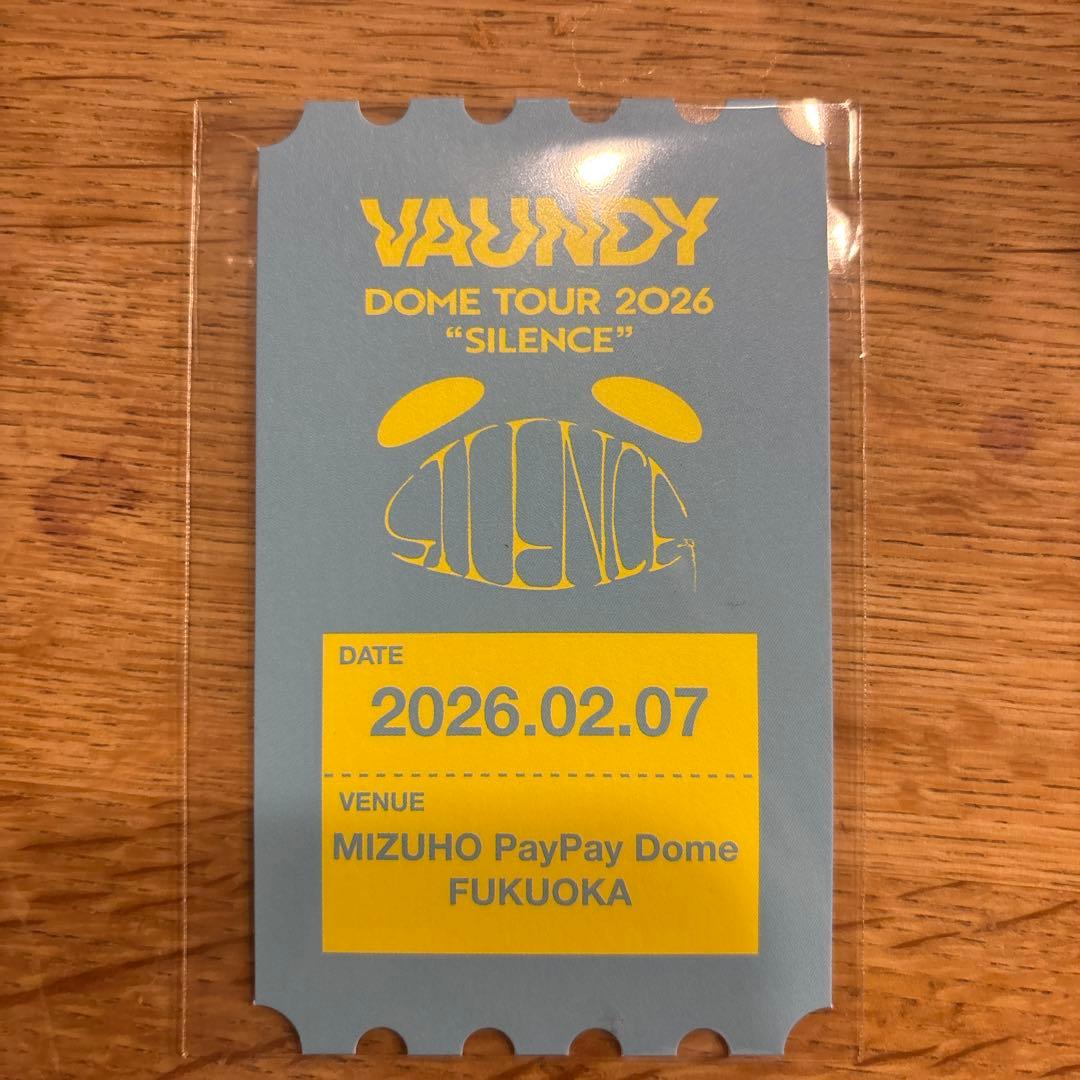 Vaundy SILENCE VAWSくじB賞 オリジナルチケットカード