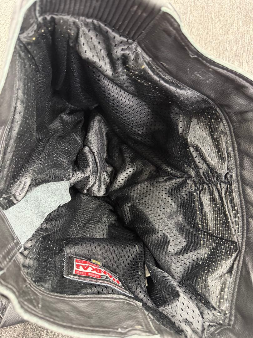 南海部品 NANKAI　レザー 牛革 ジャケット　パンツ　サイズXLB ブラック