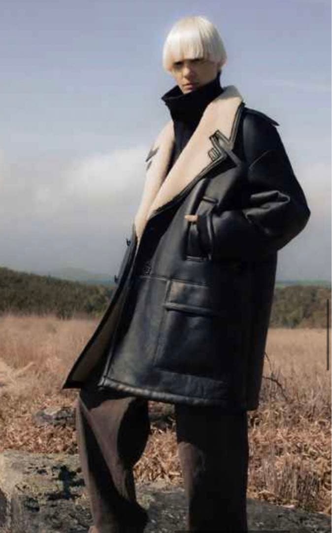 YOKE REVERSIBLE MOUTION RANCH COAT ムートン