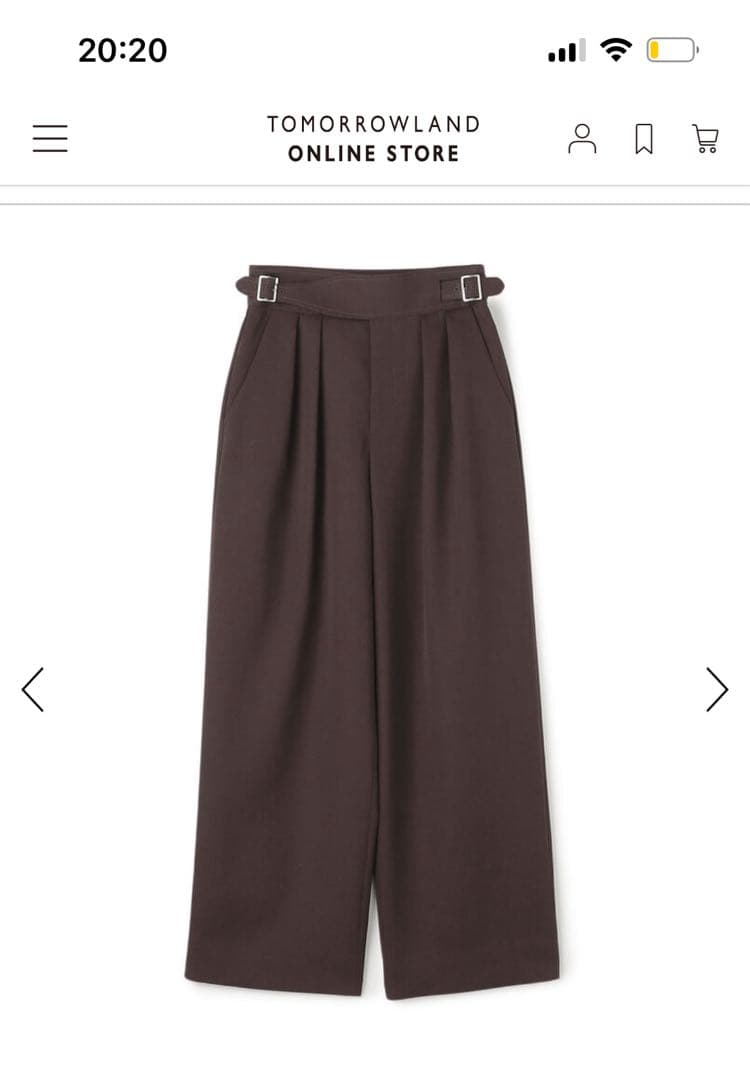 CABAN ウールライトギャバジン グルカパンツ　ブラウン