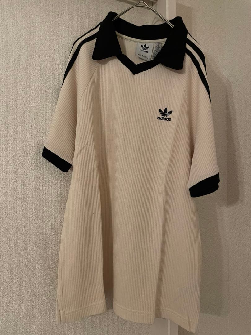 adidas ワッフル　ニット　ポロシャツ　スキッパー