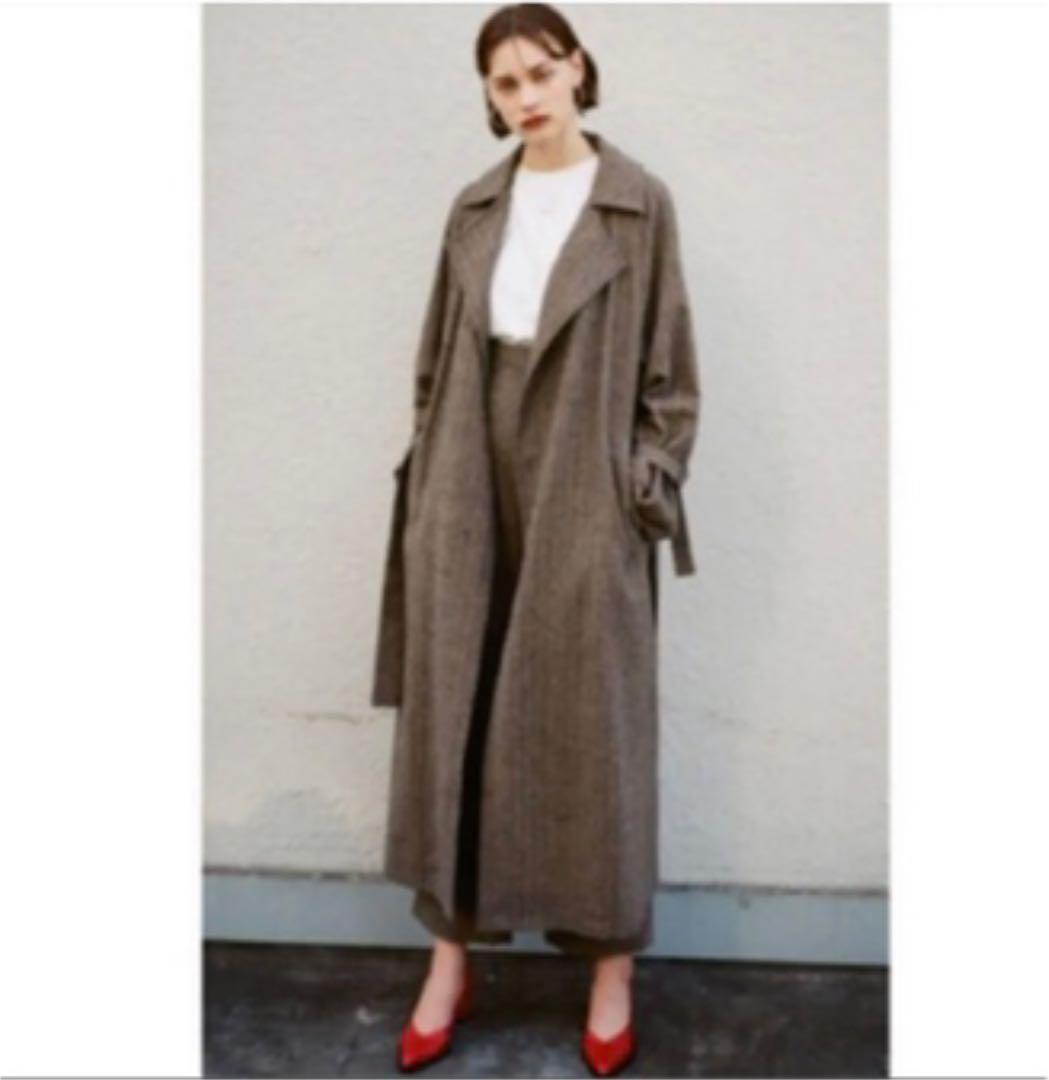 クラネ　ヘリンボーンスーパーロングジャケット